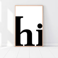 Salut, Cute Chic Minimaliste, Noir et Blanc Modern