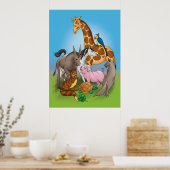 Poster Salut mes amis ! -Affiche (Cuisine)