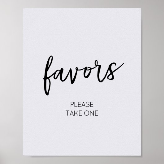 Poster Salut minimaliste bébé Faveurs modernes (Devant)