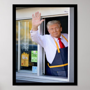 Poster Salut, obtenez votre burger Donald Trump cuisine d