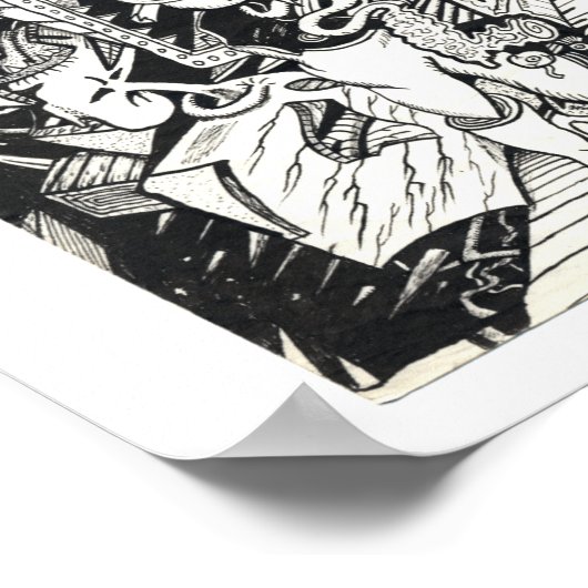 Poster "Salut", par Brian Benson (Coin)