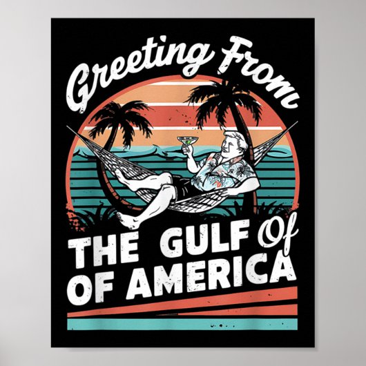 Poster Salutation Chill Du Golfe De L'Amérique Américaine (Devant)