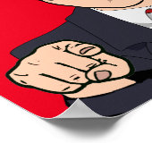 Poster Salutation de Donald Trump - Joyeux anniversaire - (Coin)