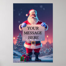 Salutation de Noël personnalisée : Père Noël Signb