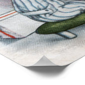 Poster Salutation de NoëlChien creuser dans l'encombremen (Coin)