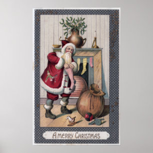 Poster Salutation de NoëlLe Père Noël
