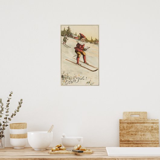 Poster Salutation de NoëlPatinage de Noël (Cuisine)