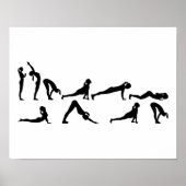 Poster Salutation de soleil Yoga (Devant)