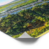 Poster Salutation depuis avec vues Pittoresques (Coin)