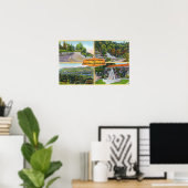 Poster Salutation depuis avec vues Pittoresques (Bureau à domicile)