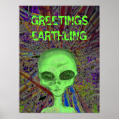 Poster Salutation des Aliens (Devant)