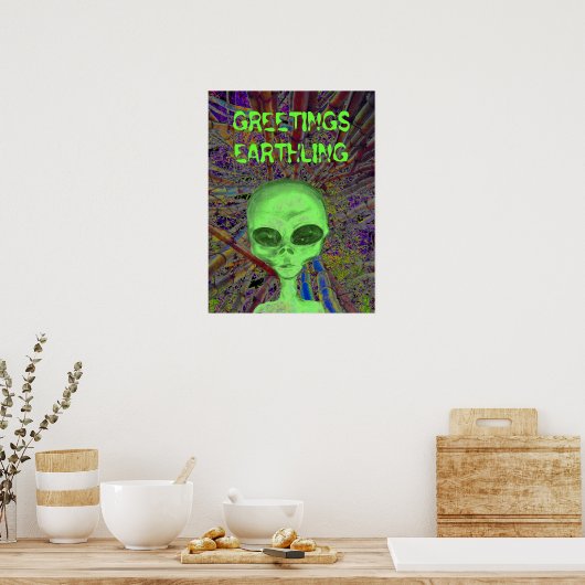 Poster Salutation des Aliens (Cuisine)