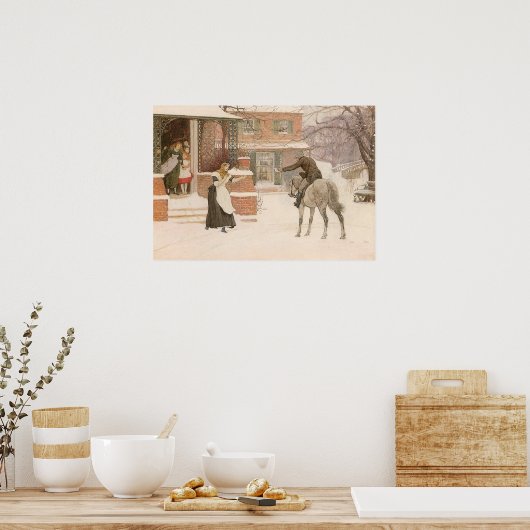 Poster Salutation du facteur par Robert Walker Macbeth (Cuisine)