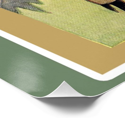 Poster Salutation Halloween vintage (Coin)