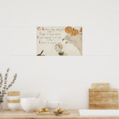 Poster Salutation HalloweenFantômes Jack-O-Lanterne (Cuisine)