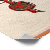 Poster Salutation HalloweenJack-O-Lantern à Tux (Coin)