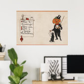 Poster Salutation HalloweenJack-O-Lantern à Tux (Bureau à domicile)