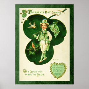 Poster Salutation vintage St Patrick