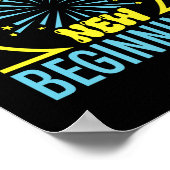 Poster Salutations À 2026 Joyeux Nouvel An Commencements  (Coin)