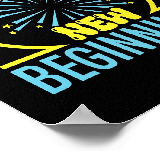 Poster Salutations À 2026 Joyeux Nouvel An Commencements  (Coin)