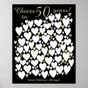 Poster Salutations À 50 Ans - 50ème Anniversaire