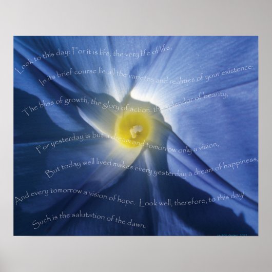 Poster Salutations à l'aube (Devant)