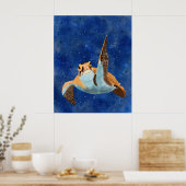 Poster Salutations aux tortues (Cuisine)