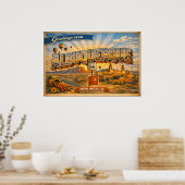 Poster Salutations d'Albuquerque Carte postale ancienne (Cuisine)