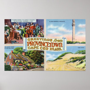 Poster Salutations de avec des scènes Pittoresques