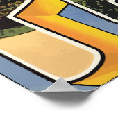 Poster Salutations De Fargo North Dakota, Vintage (Coin)