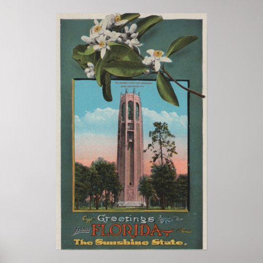 Poster Salutations de Floride & Photo du chant (Devant)
