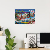 Poster Salutations de Géorgie (Bureau à domicile)