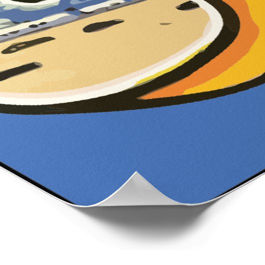 Poster Salutations De Géorgie, Vintage (Coin)