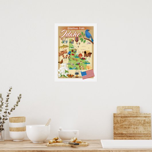 Poster Salutations de Idaho (Cuisine)