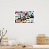 Poster Salutations De Indiana L'État Hoosier, Vintage (Cuisine)