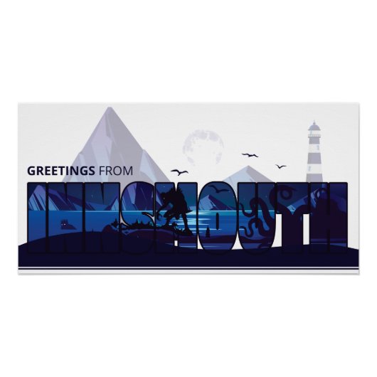 Poster Salutations de Innsmouth Devils Reef Lovecraft (Devant)