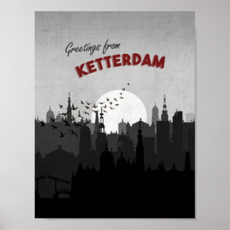 Poster Salutations de Ketterdam Six de Crows Postcard Art