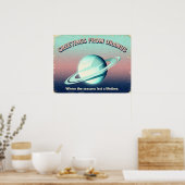 Poster Salutations de l'affiche de science-fiction Uranus (Cuisine)