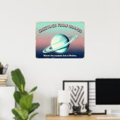 Poster Salutations de l'affiche de science-fiction Uranus (Bureau à domicile)
