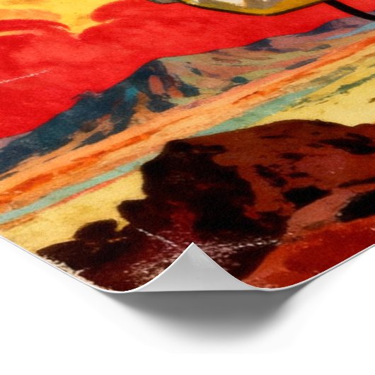 Poster Salutations de l'affiche Vénus Retro Sci-Fi (Coin)