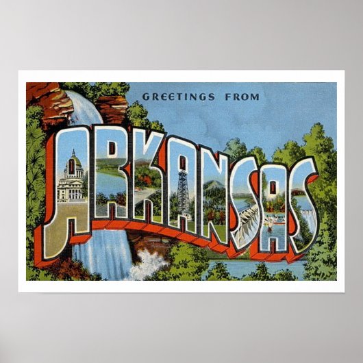 Poster Salutations De L'Arkansas (Devant)