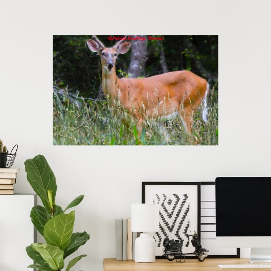 Poster Salutations de Noël (Bureau à domicile)