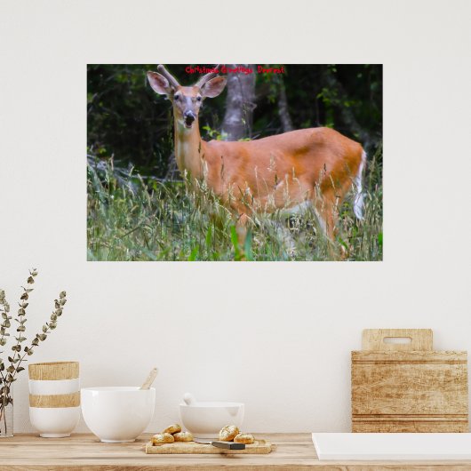 Poster Salutations de Noël (Cuisine)