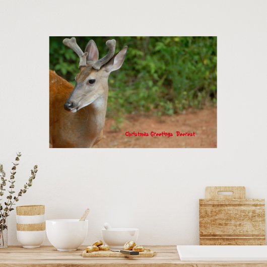 Poster Salutations de Noël (Cuisine)