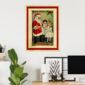 Poster Salutations de Noël à Père Noël (Bureau à domicile)