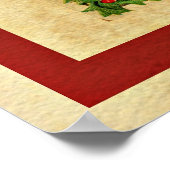 Poster Salutations de Noël à Père Noël (Coin)