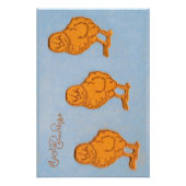 Poster Salutations de Pâques Chicks Bleu (Devant)