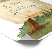Poster Salutations de Pâques Vintage (Coin)
