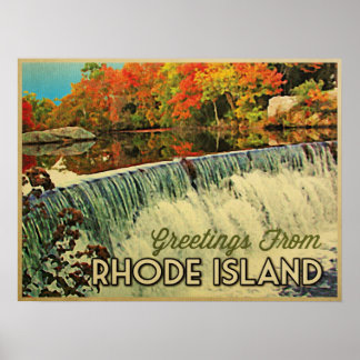 Poster Salutations de Rhode Island