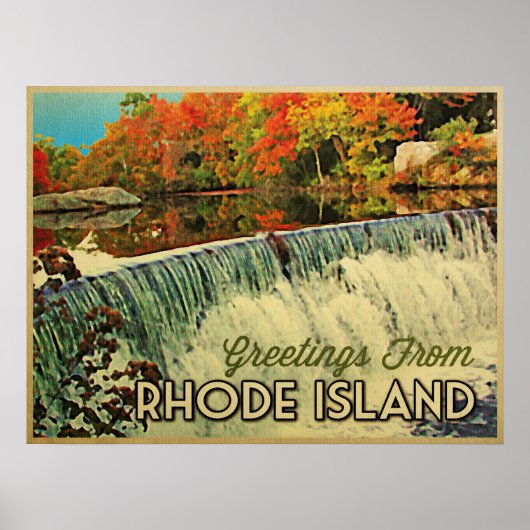 Poster Salutations de Rhode Island (Devant)